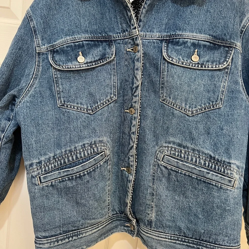 Vintage Jones Jeans Heavyweight Denim‎ Blue Jacket Men’s S Sherpa Lined Medium